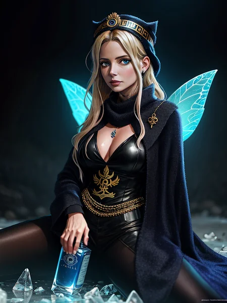 Cyber Fairy Greek Priestess Portrait
