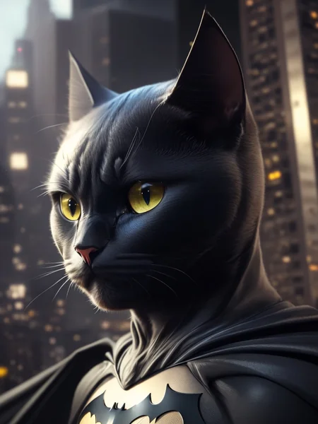 Batman Cat Cinematic AI Animation