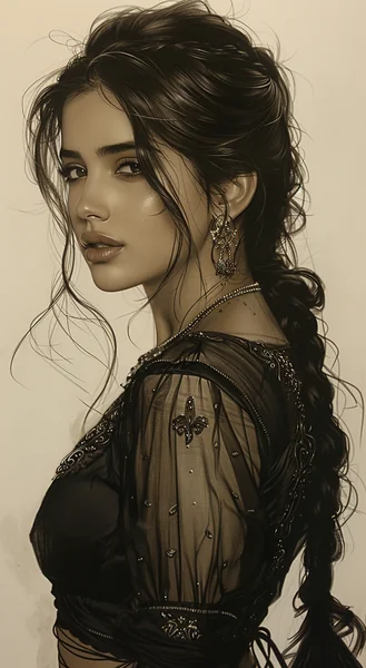 Bollywood Actress Sketch Art