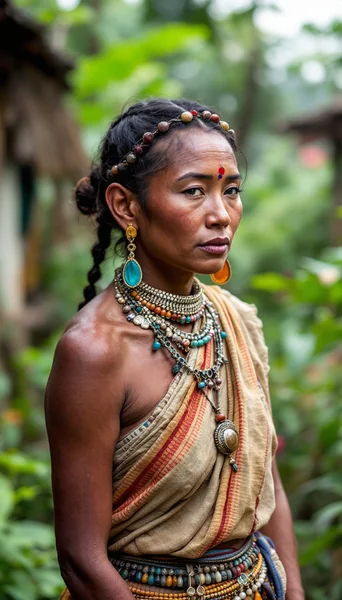High-Res Portrait of Kyowa Indian Woman