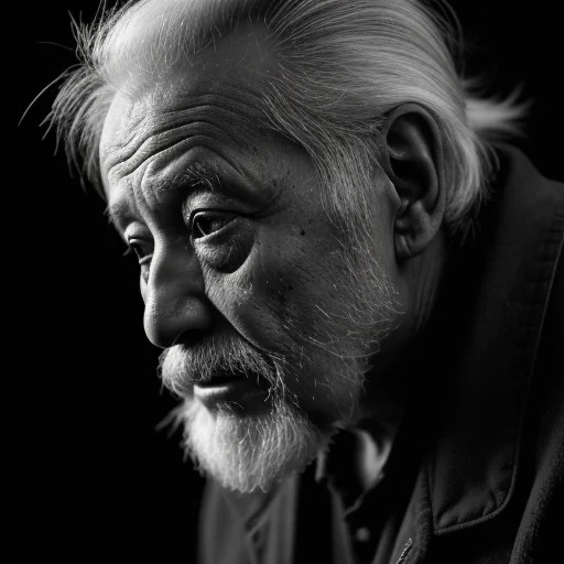 Haunting Black and White Homeless Portrait
