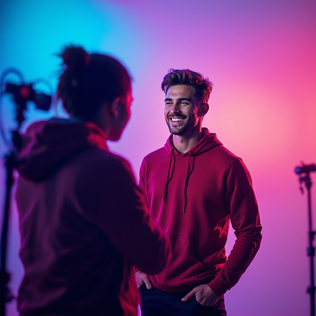 Professional Model Shooting With Friendly Energetic...