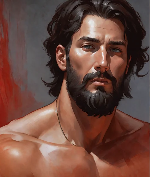 Adam Biblical Digital Painting