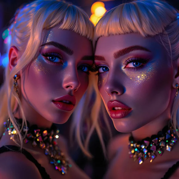 Albino Twins Nightclub Fashion Shot