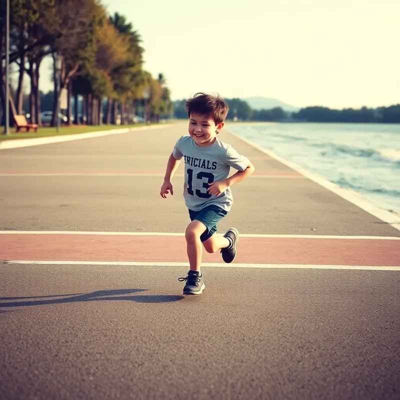 A Boy Running