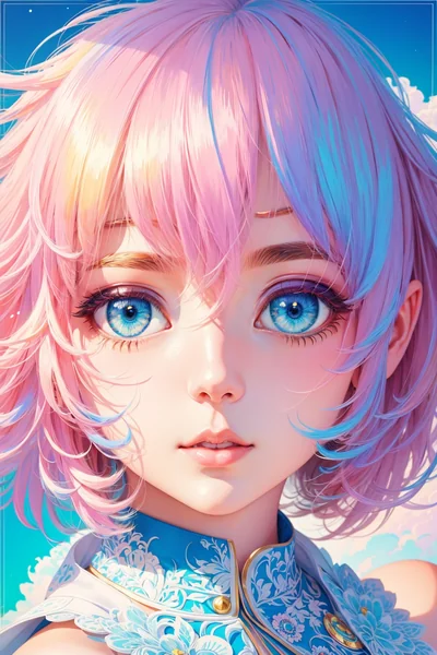 Cute Pastel Anime Girl Illustration