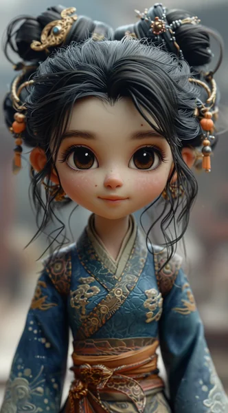 Cute Chinese Girl Fantasy Art