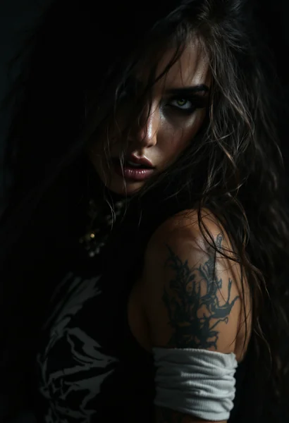 Mysterious Female Rapper Portrait