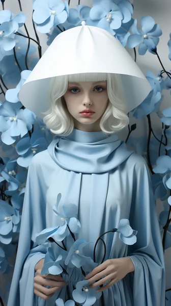 Porcelain Spy Surreal Portrait
