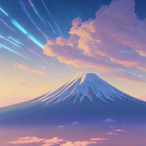 Mount Fuji Sunrise T-Shirt Art