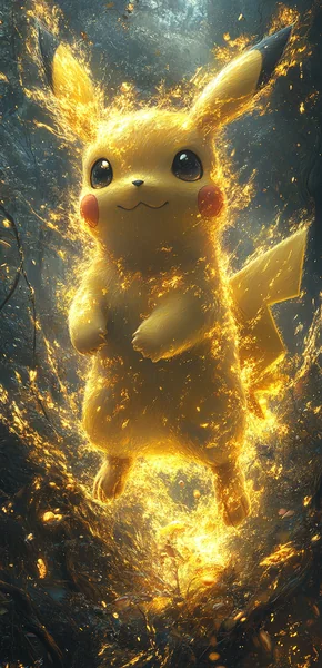 Chiaroscuro Pikachu Anime Wallpaper