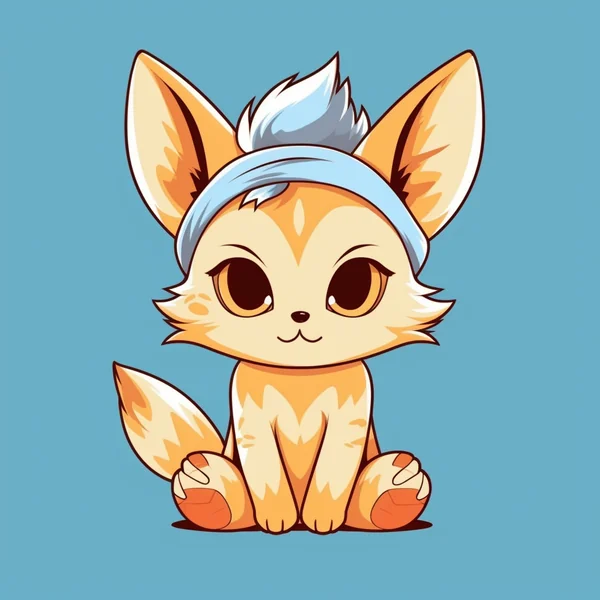 Cute Anime Kitten T-Shirt Vector