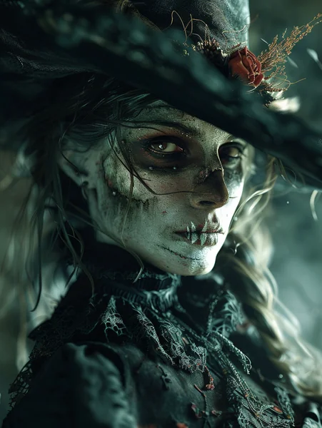 Vampire Witch Western Portrait