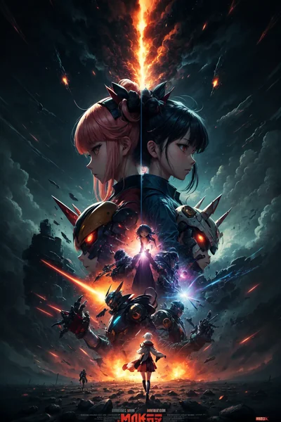 Epic Anime Mecha Movie Poster