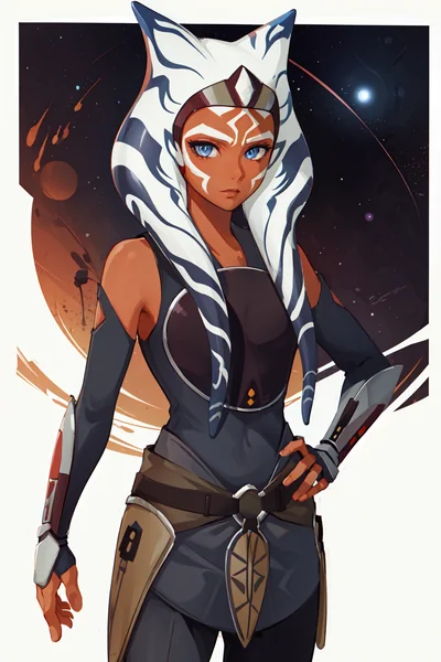 Alien Jedi Style Female Portrait