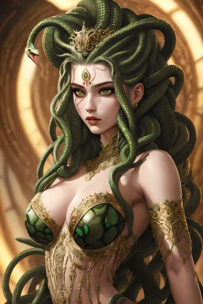 Young Medusa Fantasy Character Art