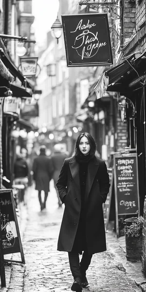 London Street Fashion Black and White