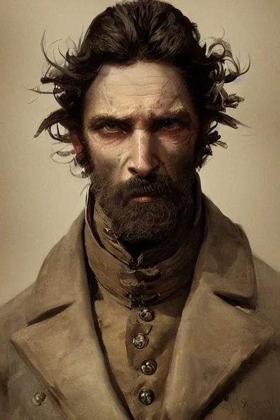 Victorian Man Concept Art Portrait