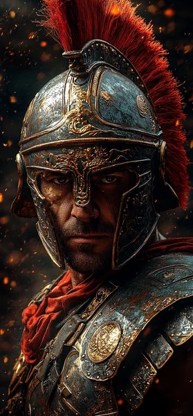 Roman Gladiator Cinematic Portrait