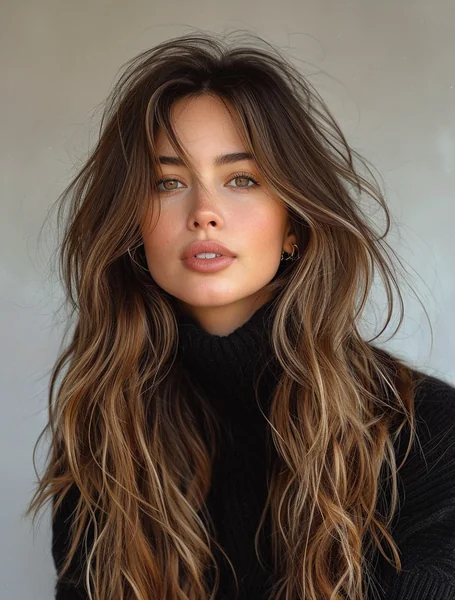 Textured Fashion Portrait Woman
