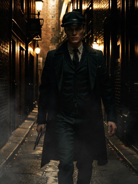 Peaky Blinders Gangster Portrait