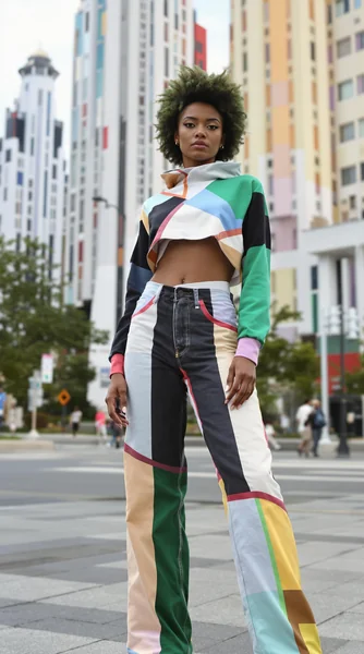 Constructivist Fashion Editorial Portrait