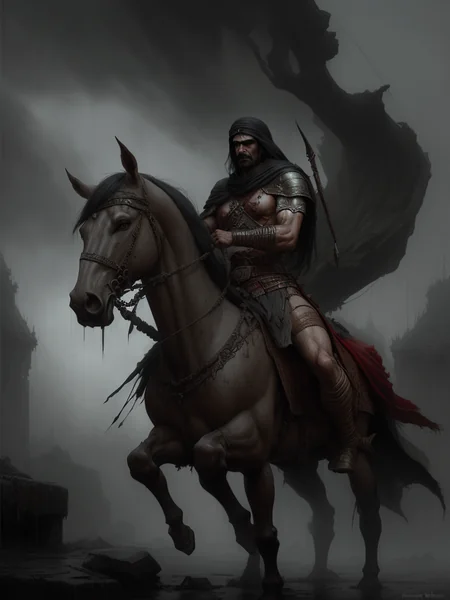 Epic Arabian Warrior Fantasy Portrait