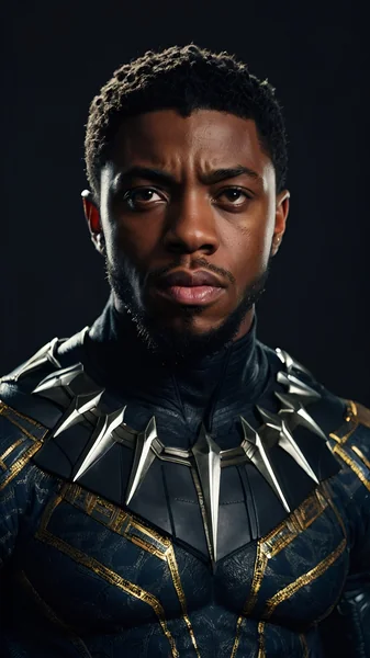 Black Panther Hyperrealistic Portrait