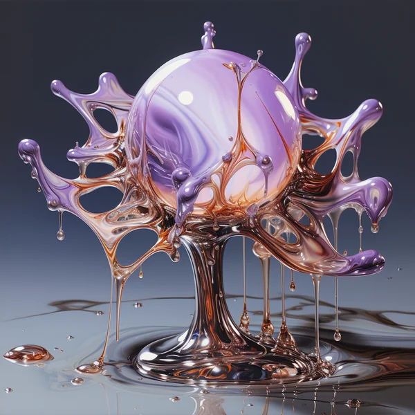 Surreal Flower Water Droplets