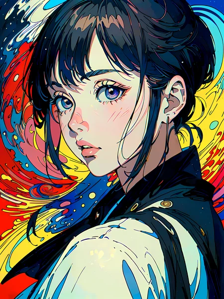 Abstract Blue Animation Masterpiece