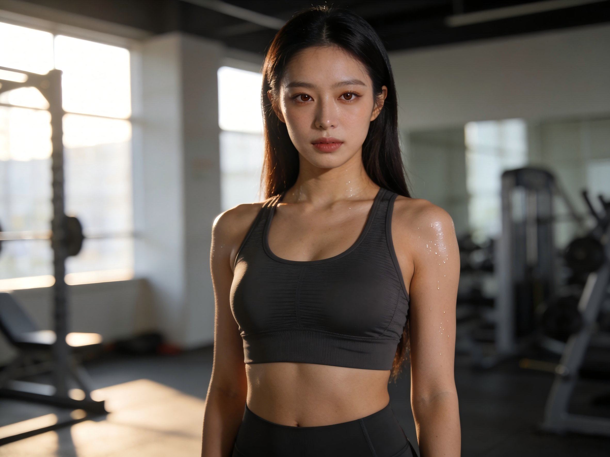 Hyper-realistic Korean Influencer Clawra Style, Sleek...