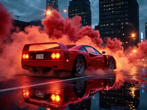 Ferrari F40 Urban Dusk Cinematic