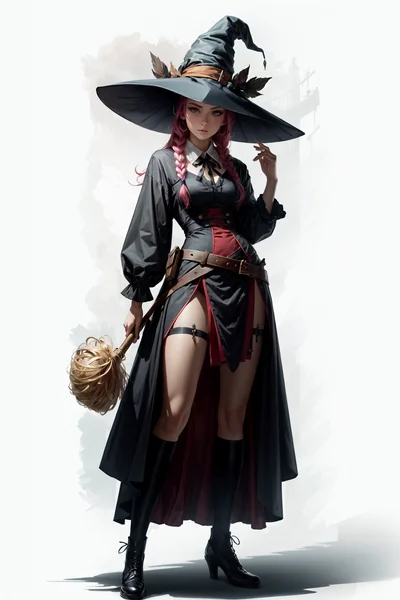 Magic School Witch Illustration