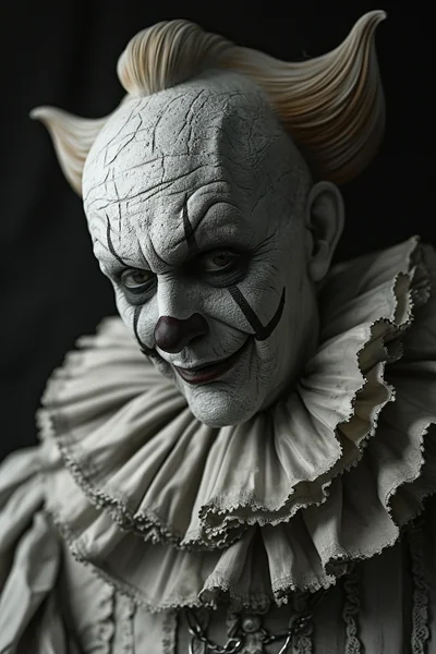 Evil Pierrot Horror Portrait