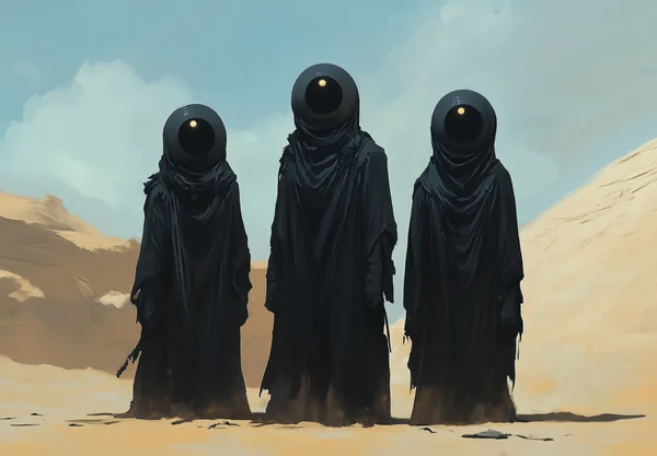 Desert Cultists Dark Fantasy Art
