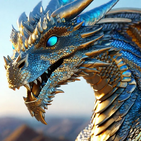 Hyperrealistic Dragon Portrait
