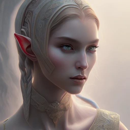High Fantasy Elf Portrait Illustration