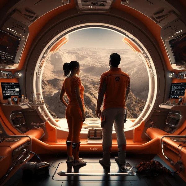 Spaceship Interior Sci-Fi Scene