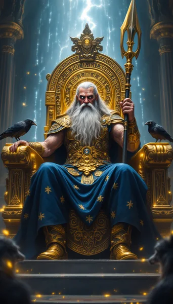 Odin Allfather Throne Artwork