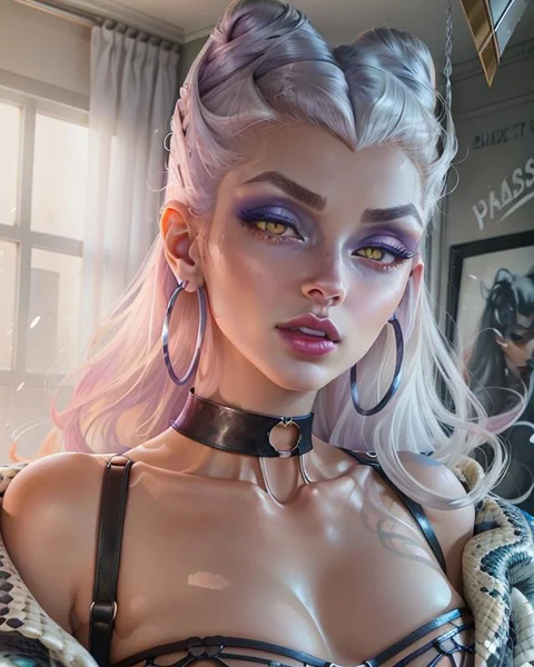 Dark Fantasy Female Character 3D Portrait