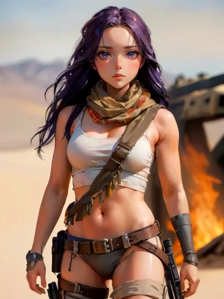 Post-Apocalyptic Desert Woman