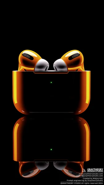 Orange AirPods Pro Product Shot
