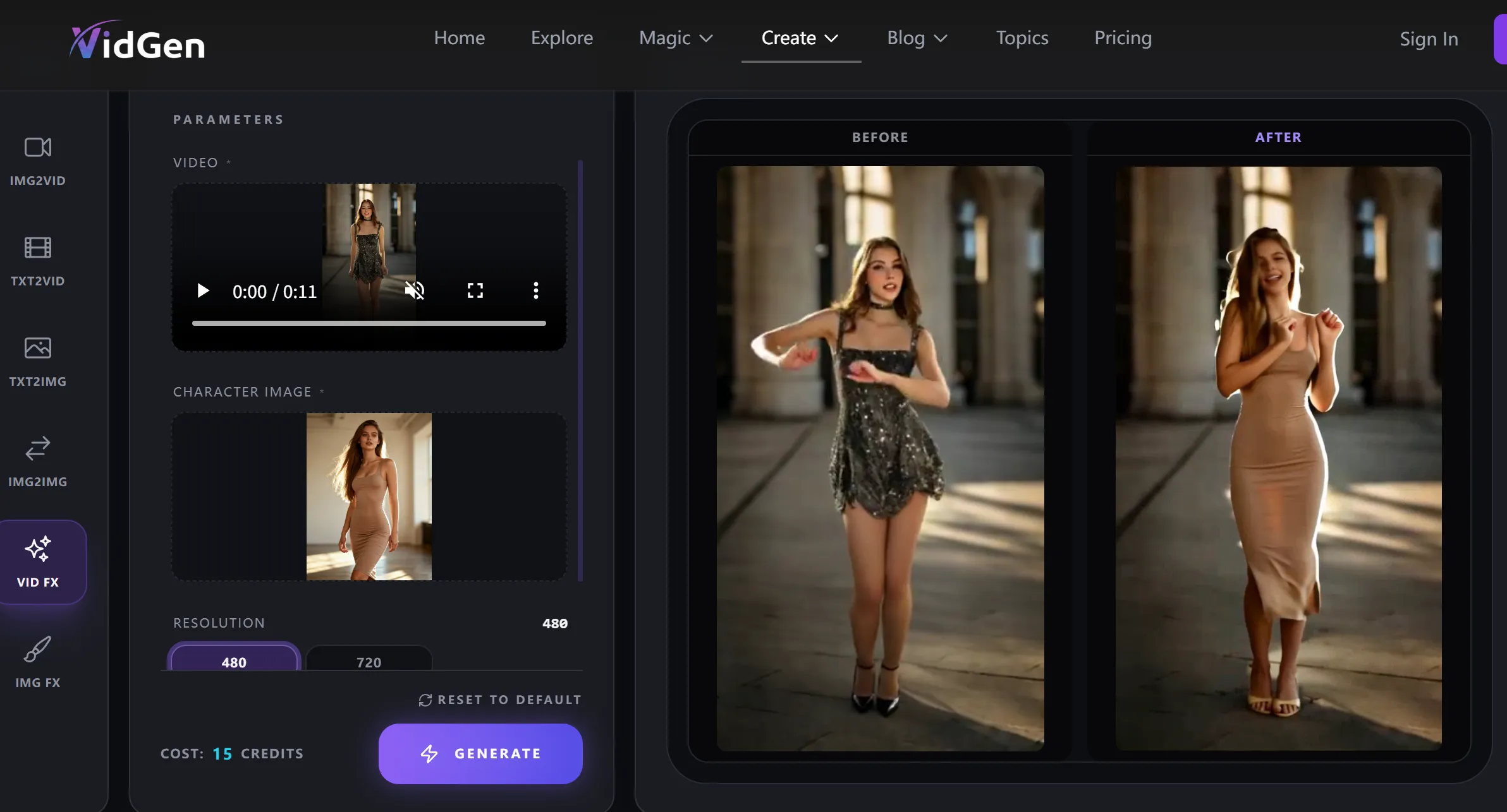 Custom AI Dance Generator