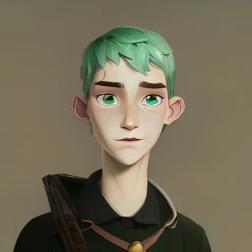 Elf Wizard Scholar Portrait
