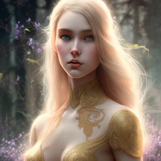 High Fantasy Female Elf Portrait Art