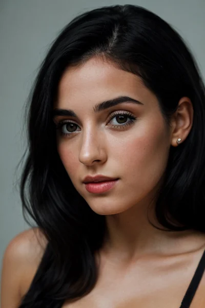 Elegant Spanish Woman Studio Portrait