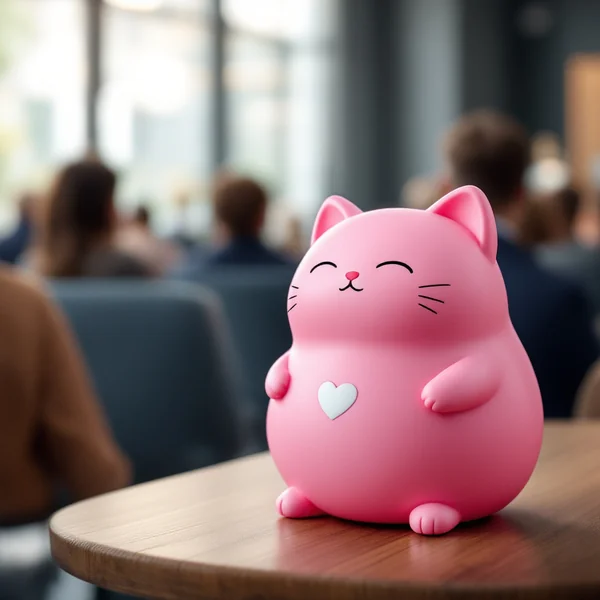 Cute Corporate Mascot Product Mockup