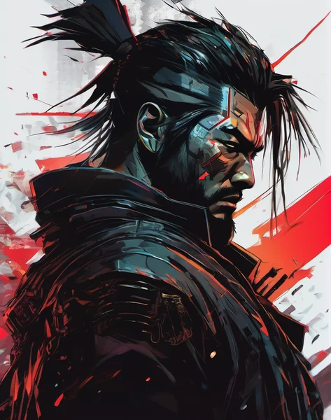 Cyberpunk Samurai Anime Wallpaper